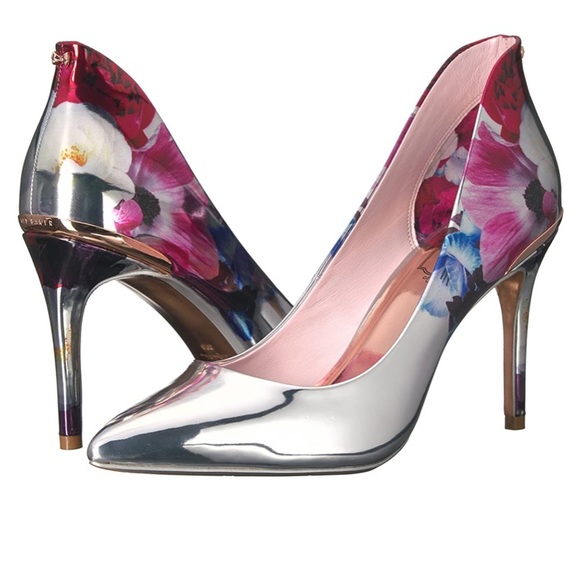 ted baker silver pumps